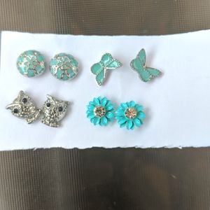 Kids earrings, four pairs